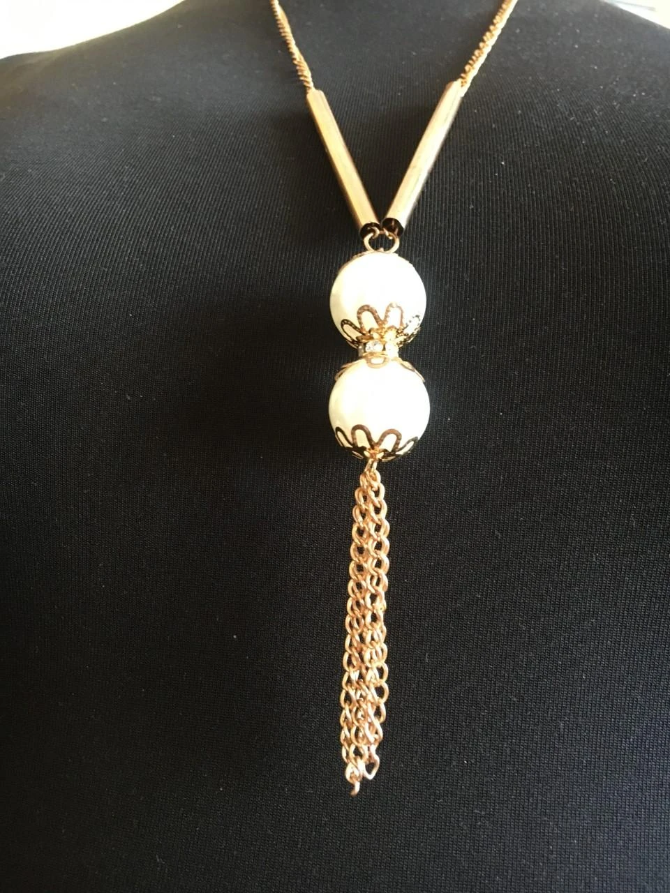 Collier necklace Halskette collar halsketting collana muince colar Fantaisie dor
